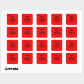 WiFi-internetsticker verliezen - rood Vierkante Sticker (Vel)