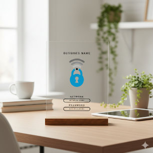 WiFi Key tech logo sjabloon Acryl Sign Acryl Bord