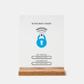 WiFi Key tech logo sjabloon Acryl Sign Bord (Voorkant)