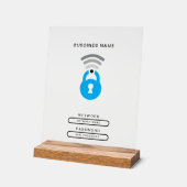 WiFi Key tech logo sjabloon Acryl Sign Bord (Hoek)
