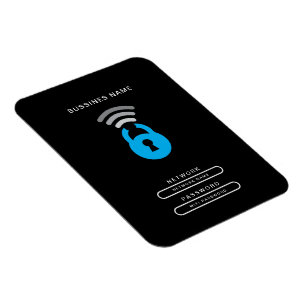 WiFi Key tech logo sjabloon Magneet