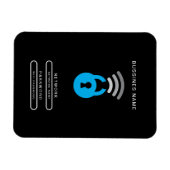 WiFi Key tech logo sjabloon Magneet (Horizontaal)