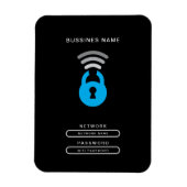 WiFi Key tech logo sjabloon Magneet (Verticaal)