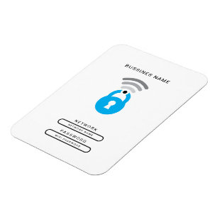 WiFi Key tech logo sjabloon Magneet