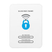 WiFi Key tech logo sjabloon Magneet (Verticaal)