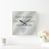 WIFI-klok voor interactief startpunt Vierkante Klok (Huis)