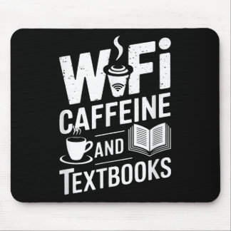 Wifi Koffie En Leerboeken Muismat