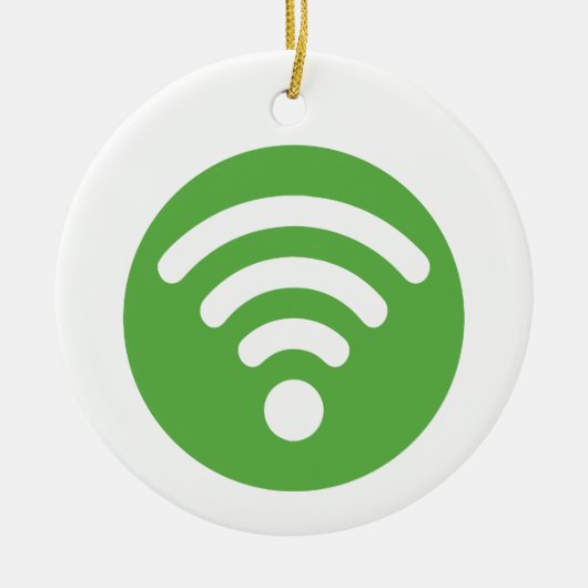 WiFi-Logo Keramisch Ornament (Voorkant)