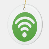 WiFi-Logo Keramisch Ornament (Links)