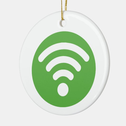 WiFi-Logo Keramisch Ornament (Links)