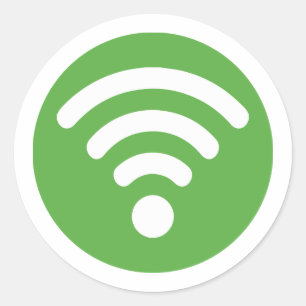 WiFi-Logo Ronde Sticker