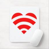 Wifi Love Mousepad Muismat (Met muis)