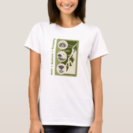 WiFi + natuur = kampeervakantie kamperen T-shirt
