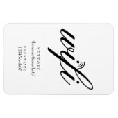 Wifi-netwerk en wachtwoord bord magneet (Horizontaal)