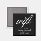 Wifi Netwerk en Wachtwoord Bord Magneet (Voorkant / Achterkant)