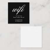 WiFi-netwerk en wachtwoord Guest Kaart Vierkante Visitekaartje (Voorkant / Achterkant)