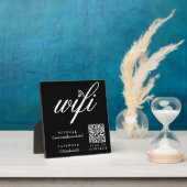 WiFi-netwerk en wachtwoord QR Code Sign Fotoplaat (Insitu)