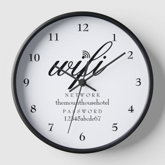 Wifi-netwerk en wachtwoord teken gast (Voorkant)