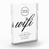 Wifi Netwerk en Wachtwoord Teken Uw Logo Fotoblokken (Links)