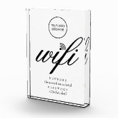 Wifi Netwerk en Wachtwoord Teken Uw Logo Fotoblokken (Rechts)