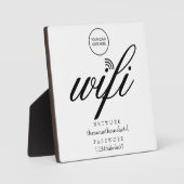 WiFi-netwerk en wachtwoord uw Logo Fotoplaat (Voorkant)
