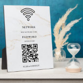 Wifi-netwerk en wachtwoord witte plaat (Zijkant)