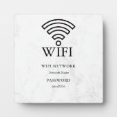 Wifi-netwerk en wachtwoord witte plaat (Voorkant)