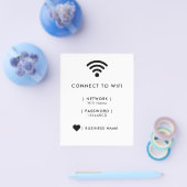 Wifi-netwerk en wachtwoord Zakelijk detailhandel Flyer (Enkel)