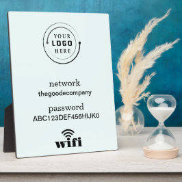 Wifi-netwerk en wachtwoord Zakelijk detailhandel Fotoplaat