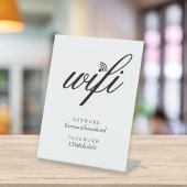 Wifi-netwerk en wachtwoord Zakelijk detailhandel Reclamebord Met Voetstuk