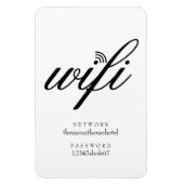 Wifi-netwerk en wachtwoordbord magneet (Verticaal)