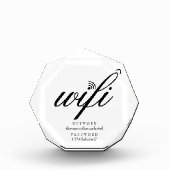 Wifi-netwerk- en wachtwoordcode fotoblokken (Voorkant)