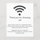 Wifi Netwerk | QR Code Internet Scan om te Verbind Flyer (Achterkant)