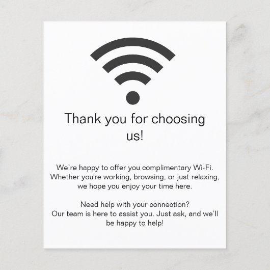 WiFi-netwerk | QR-code internetscan om verbinding Flyer (Achterkant)