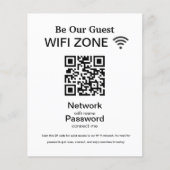 WiFi-netwerk | QR-code internetscan om verbinding Flyer (Voorkant)