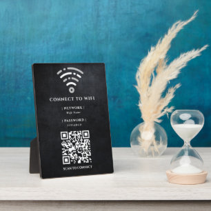 WiFi-netwerk   QR-code internetscan om verbinding  Fotoplaat