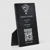 WiFi-netwerk | QR-code internetscan om verbinding  Fotoplaat (Zijkant)
