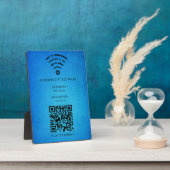 WiFi-netwerk | QR-code internetscan om verbinding  Fotoplaat (Zijkant)