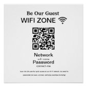 WiFi-netwerk | QR-code internetscan om verbinding  Perfect Poster (Voorkant)