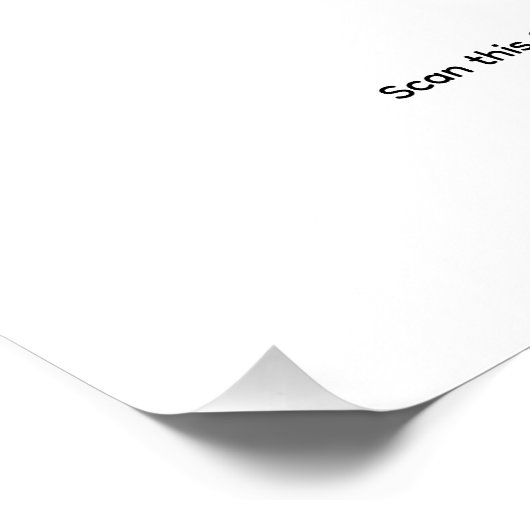 WiFi-netwerk | QR-code internetscan om verbinding  Perfect Poster (Hoek)