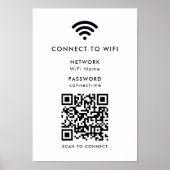 WiFi-netwerk | QR-code internetscan om verbinding Poster (Voorkant)