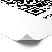 WiFi-netwerk | QR-code internetscan om verbinding Poster (Hoek)