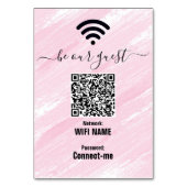 Wifi Netwerk | QR Code | Komt dat even goed Tafelk Kaart (Voorkant)