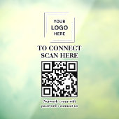 WiFi-netwerk QR-code venster sticker (Vel 3)