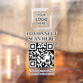WiFi-netwerk QR-code venster sticker (Vel 2)