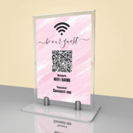 WiFi netwerk | QR-code | Wees onze gast tafel Kaar Kaart