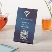 WiFi-netwerk Scan QR-code om verbinding te maken m Reclamebord Met Voetstuk (Insitu)
