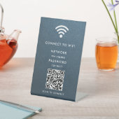 WiFi-netwerk Scan QR-code om verbinding te maken m Reclamebord Met Voetstuk (Insitu)