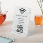 WiFi-netwerk Scan QR-code om verbinding te maken m Reclamebord Met Voetstuk (Insitu)