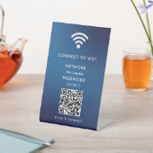 WiFi-netwerk Scan QR-code om verbinding te maken m Reclamebord Met Voetstuk (Insitu)